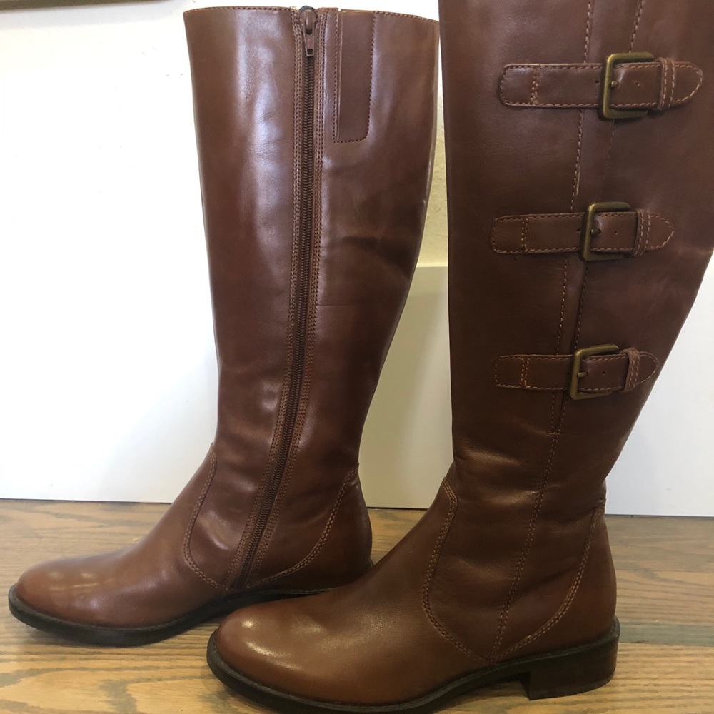 Ecco leather riding boots NWOT